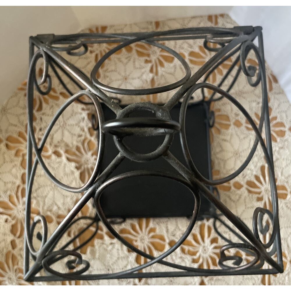 Partlite Symphony Lantern HB4106U Black Hanging Cage Candle Holder 16” X 9” XL - Picture 3 of 8